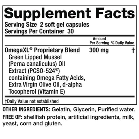 ingredients of omega xl